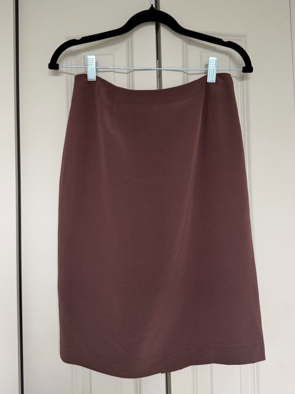 Vintage Silk Mauve Pencil Skirt